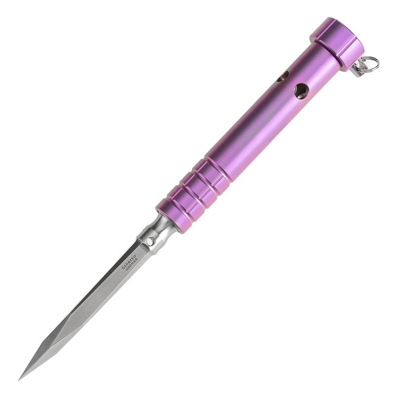 Kansept EDC Tool Stiletto G005A5 5CR13 Steel & Purple Anodized Titanium Designed by Marco Panella