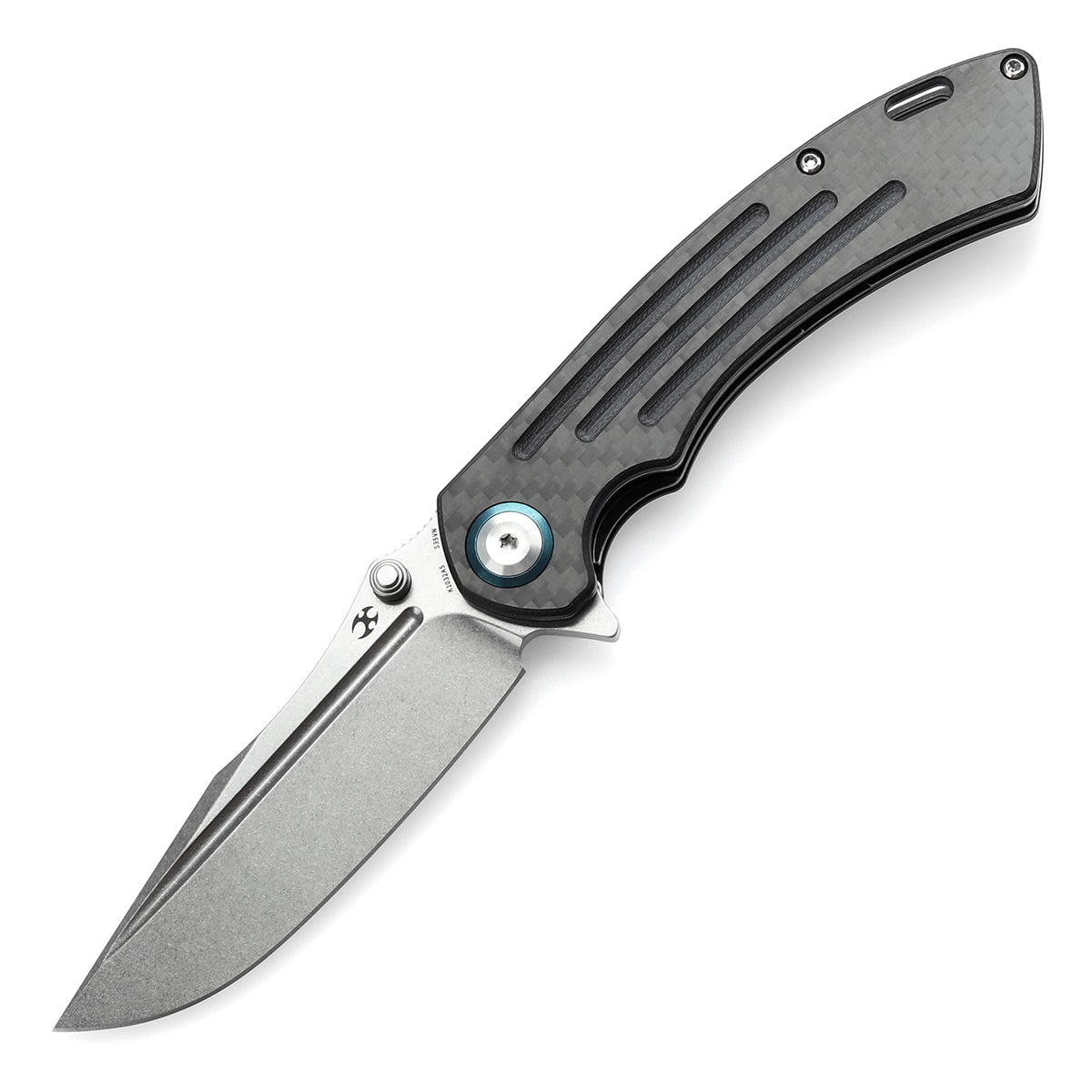 カツミ KANSEPT Pretatout Thumb Stub Flipper Carbon Fiber and G10 Handle