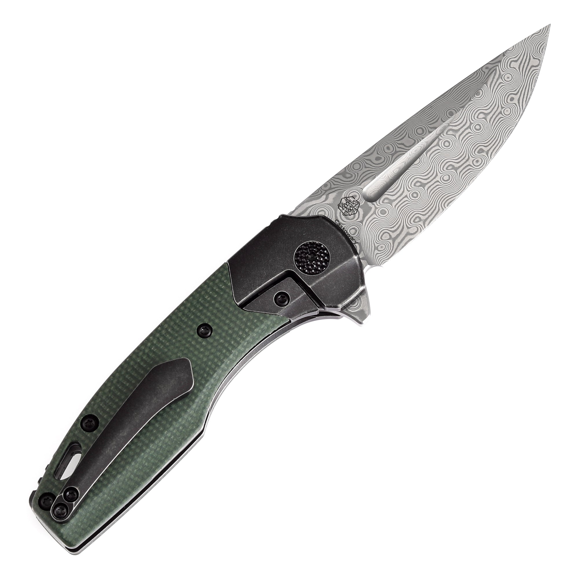 KANSEPT Cassowary Flipper Black Stonewashed Titanium and Green