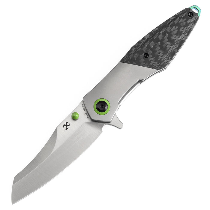 KANSEPT Thumb Stub Mistaken Titanium and Twill Carbon Fiber (3.15" CPM 20CV) Jonathan Styles Design- K1053A2