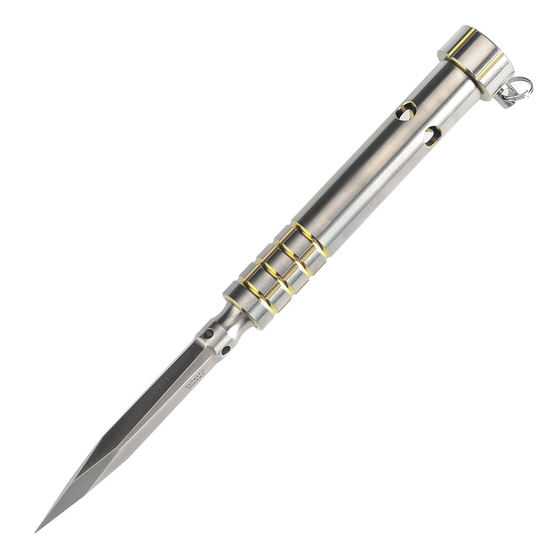 Kansept EDC Tool Stiletto G005A2 5CR13 Steel & Plain Titanium Designed by Marco Panella