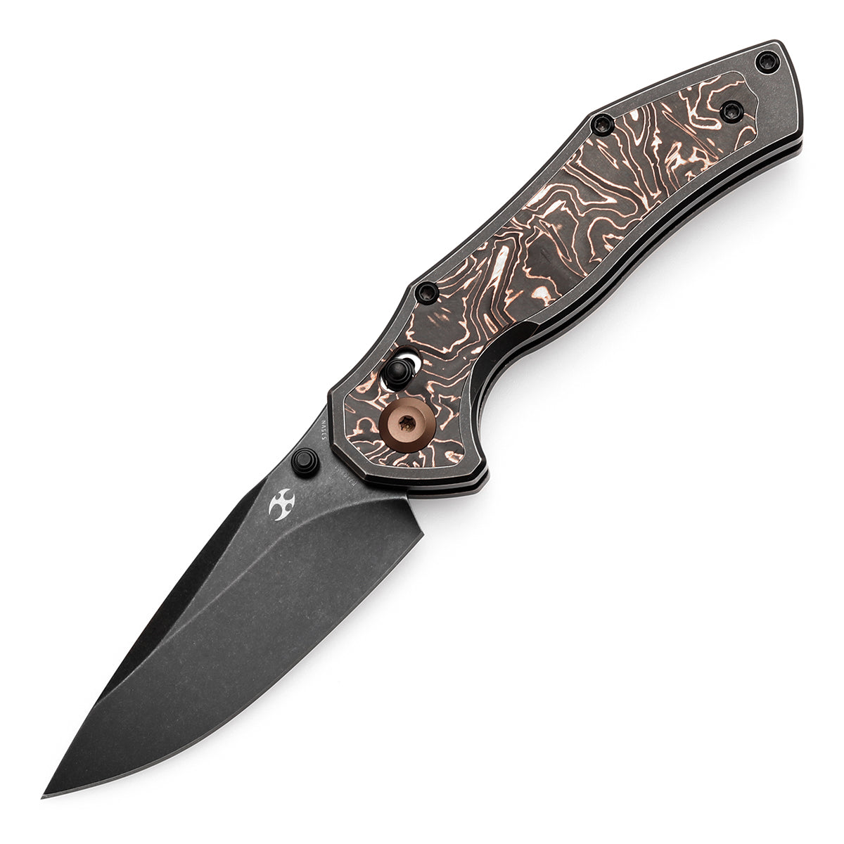 KANSEPT Apollo Cross Bar Lock Blackwash Titanium with Copper