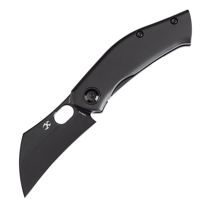 KANSEPT Osprey Thumb Hole Knife Black Titanium Handle (2.23'' CPM-S35VN Blade) Jonathan Shaw Design - K2087A3