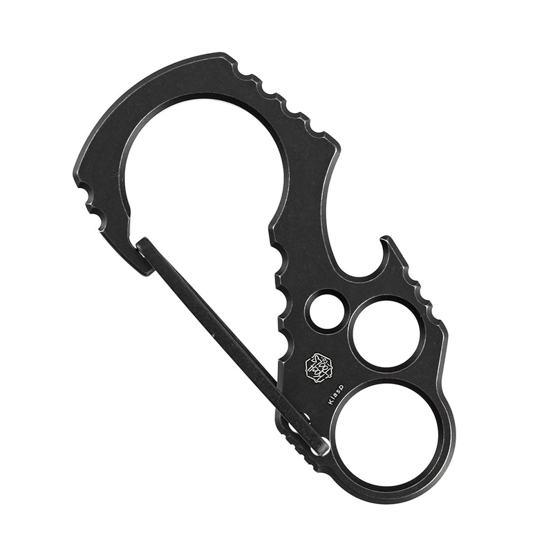 Kansept EDC Tools Carabiner C011A1 Titanium EDC Keychain Clip Blackwash Titanium Koch Tools Designed