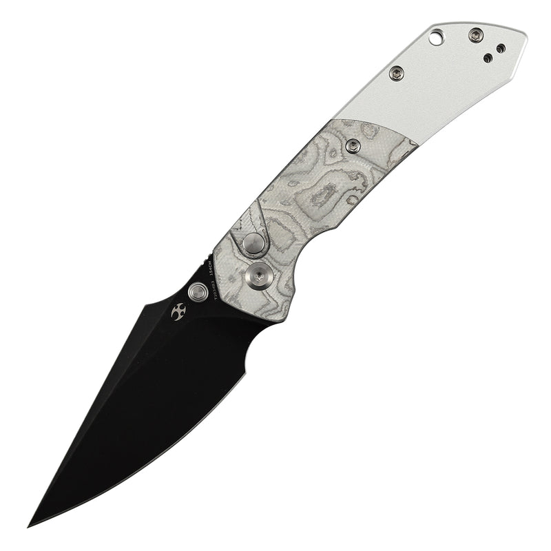 Kansept Fenrir | G-10 with Aluminum Foil | 3.45'' 154CM Blade | Sparrow Knife Design | T1034B3