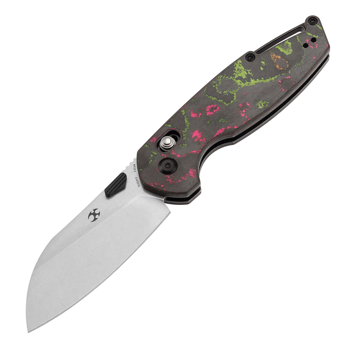 KANSEPT Model 6 Crossbar Lock Knife 80S Carbon Fiber Handle (3.1