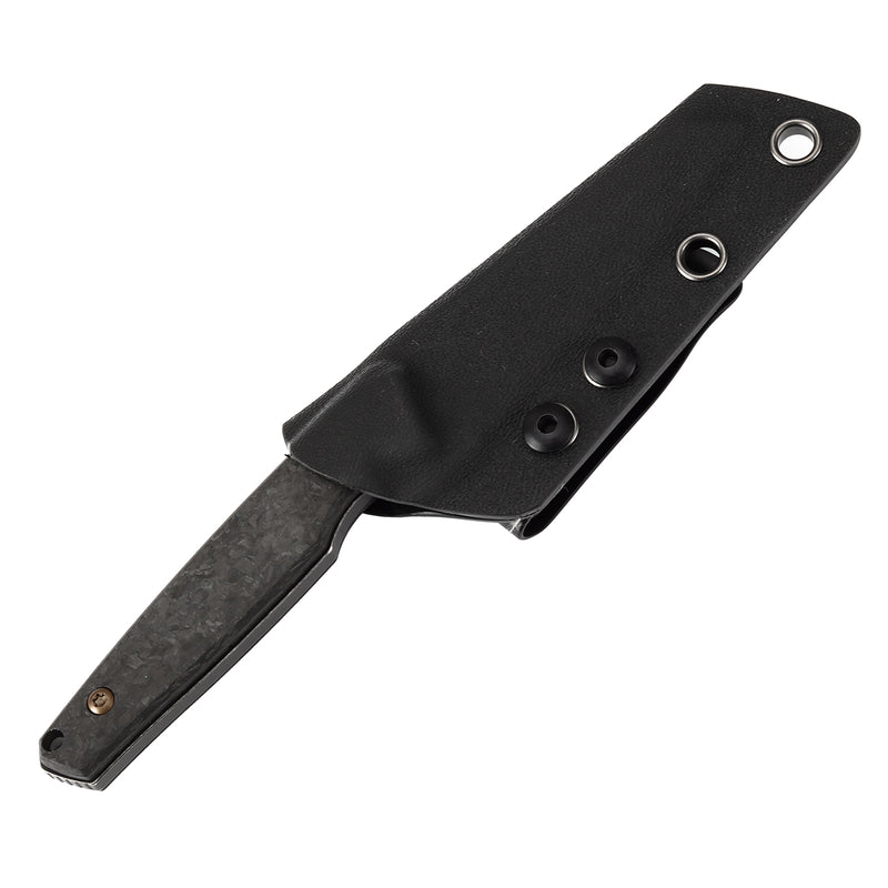 KANSEPT Fixed Blade Parr Shred Carbon Fiber Handle (2.87'' CPM S35VN Blade) with Jonathan Styles Design-G011A1