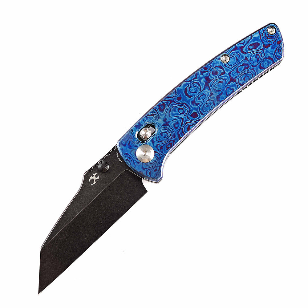 ひめかつ KANSEPT Main Street Thumb Studs/Crossbar Lock Knife Timascus