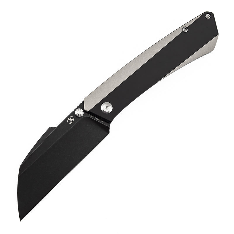 KANSEPT Contra | Thumb Stubs | Black and Plain Titanium | 3.25" Blackwash S90V | Nathan Contra Design | K1139A2