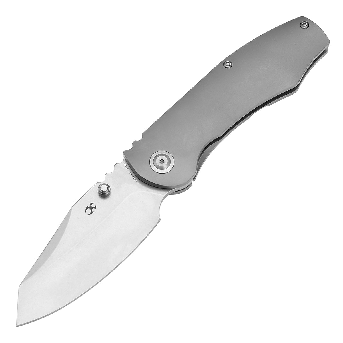KANSEPT Caveman Thumb Stub Stonewashed Titanium Handle (3.57