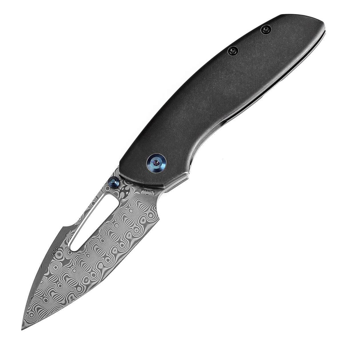 kanato KANSEPT Link Thumb Studs Blackwash Titanium Handle with Timascus
