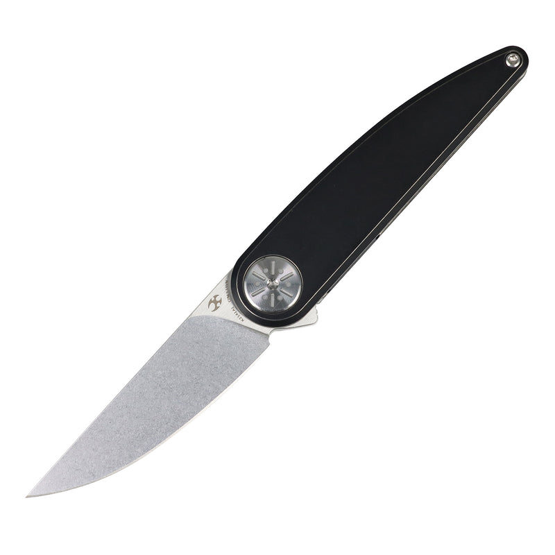 Symétrix | Frame Lock | Blackwash Titanium | 2.85" CPM S35VN | Alain André Design | K2141A1