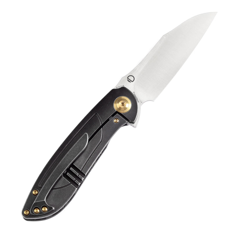 KANSEPT Prometheus Folding Knife Shred Carbon Fiber Handle(3.29'' CPM S35VN Blade)D.O.C.K. Design-K1040A1