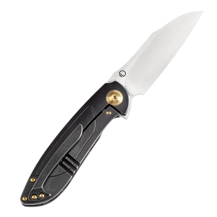 KANSEPT Prometheus Folding Knife Twill Carbon Fiber Handle(3.29'' CPM S35VN Blade)D.O.C.K. Design-K1040A1