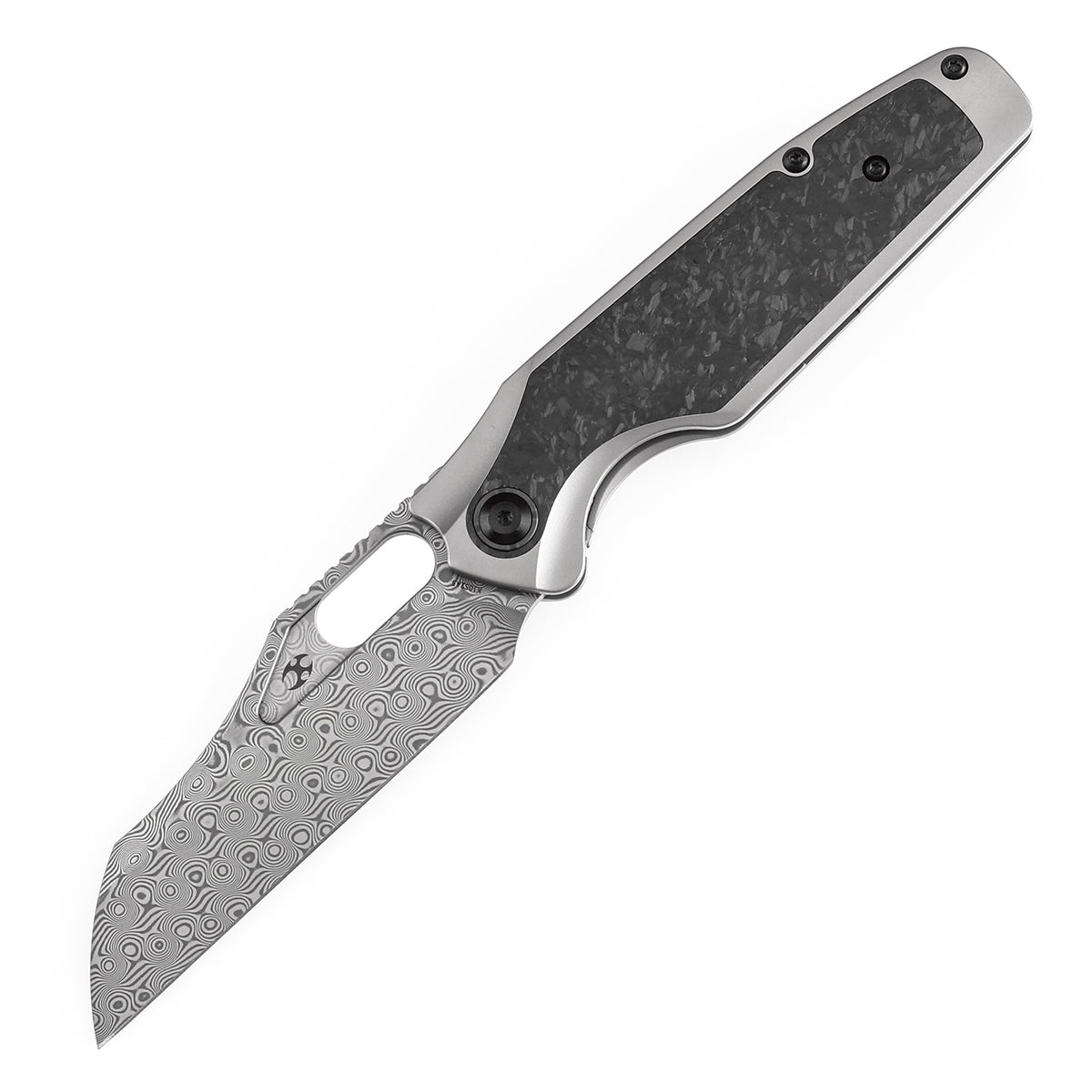 KANSEPT Tuckamore Thumb Hole Knife Titanium and Shred Carbon Fiber