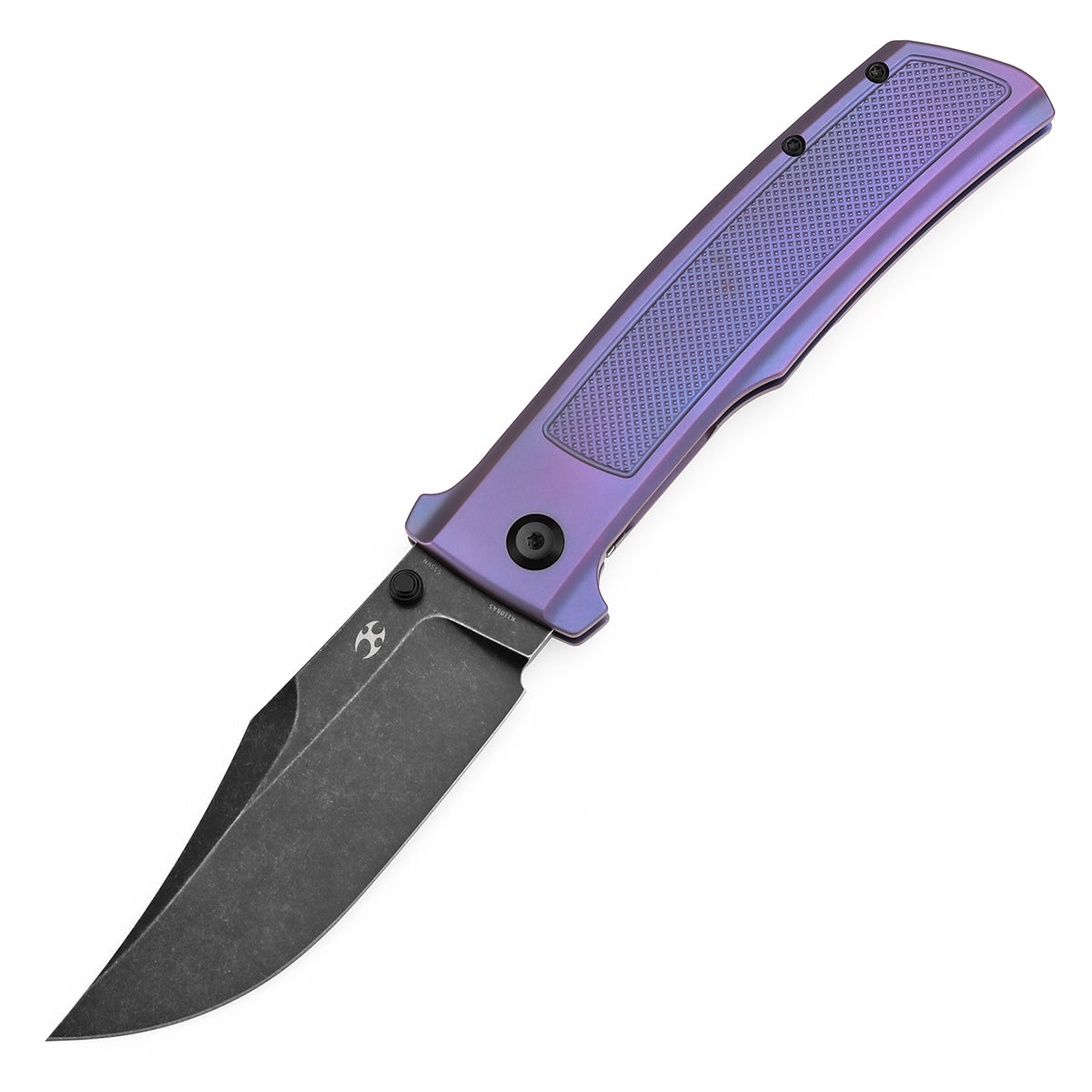 KANSEPT Bison Thumb Stub Purple Anodized Titanium with Frag