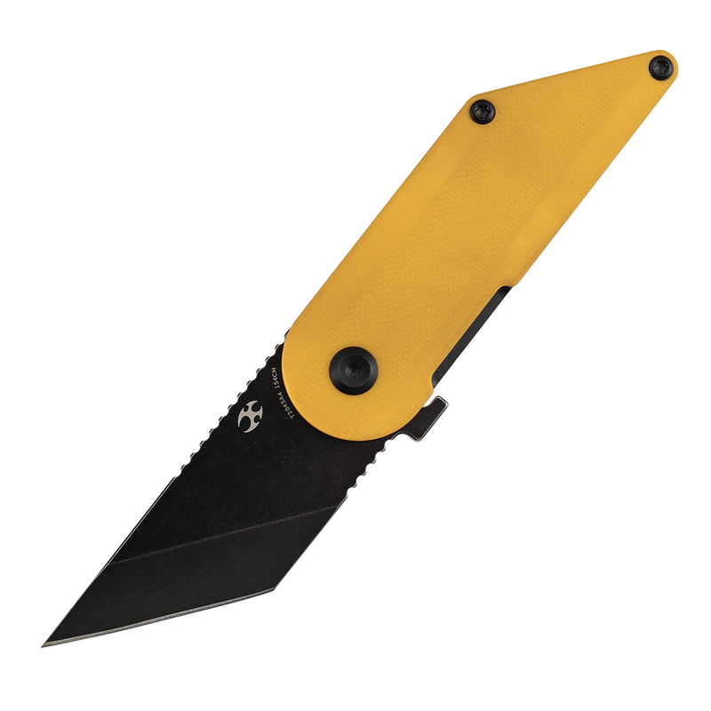 KANSEPT | Dash Liner Lock | Yellow G10 | 2.26" 154CM Blade | Pinkerton Knives | T2045A4
