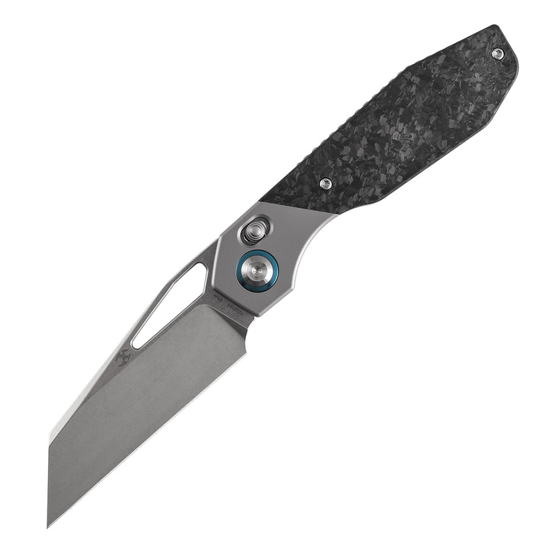 Kansept QTRO | Crossbar Lock | Ti&Carbon Fiber Inlay | 3.59" Elmax Blade | Luft Concepts Designed |K1118VA3