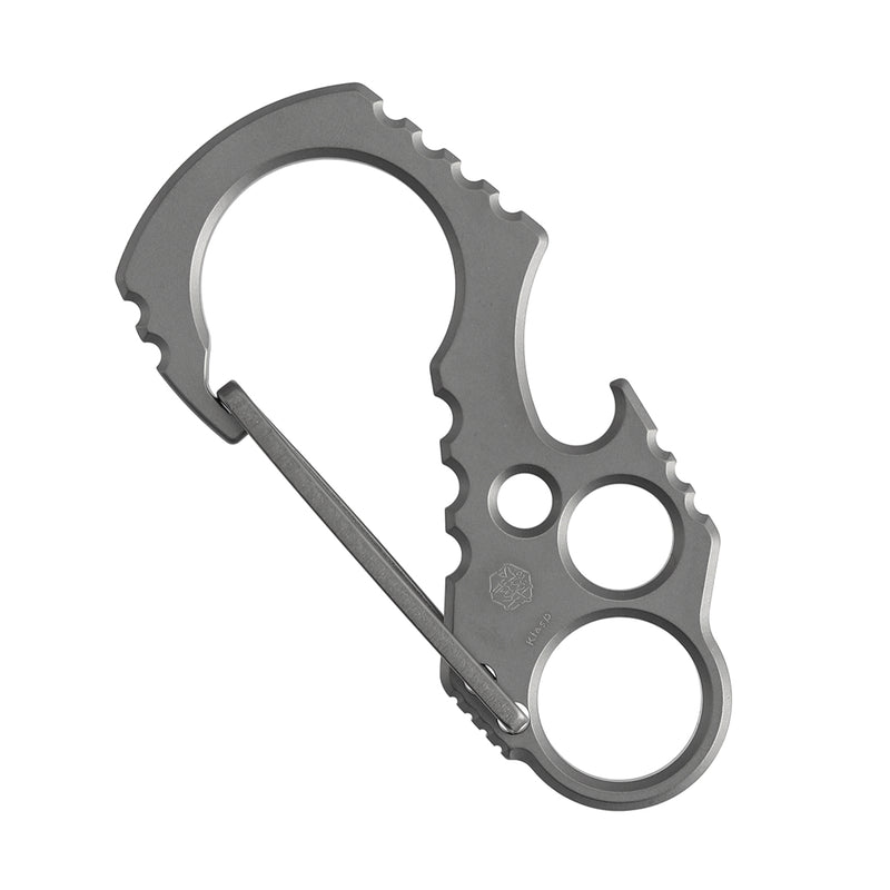 Kansept EDC Tools Carabiner C011A2 Titanium EDC Keychain Clip Beadblasted Titanium Koch Tools Designed