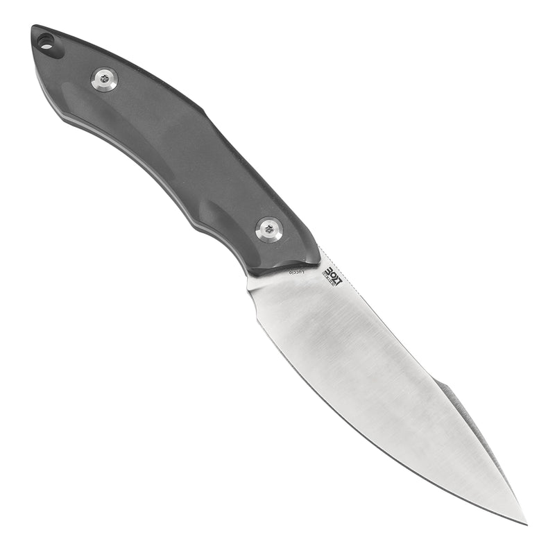 KANSEPT Luccio Fixed Blade Grey Anodized Titanium Handle (3.81'' CPM S35VN Blade) wtih Sheath Bolt Vision Designed - G007A7