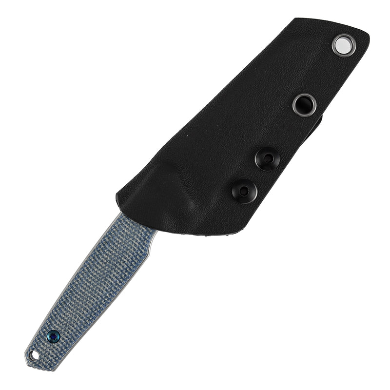 Kansept Parr | Fixed Blade | Blue Micarta | 3.12" D2 Blade | Jonathan Styles Design | G011A6