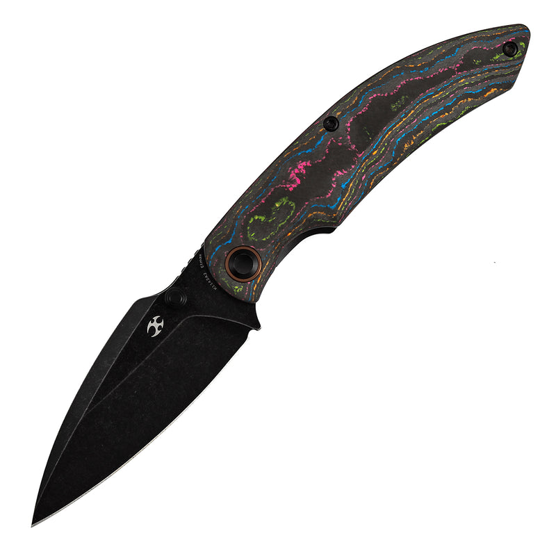Kansept Falk | Thumb Stud | 80S Camo Carbon Fiber | 3.31" Elmax Blade | Cédric Destombes Designed | K1142A2