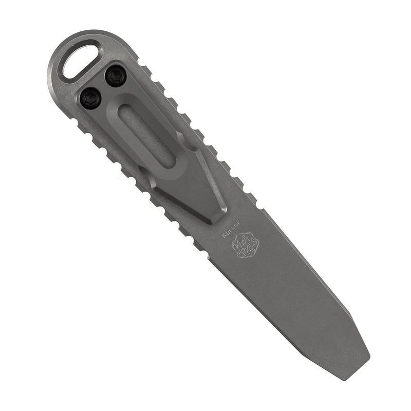 Kansept EDC Kursor PryBar Blackwash Titanium+Twill Carbon Fiber Inlay Designed by Koch Tools-G015C4