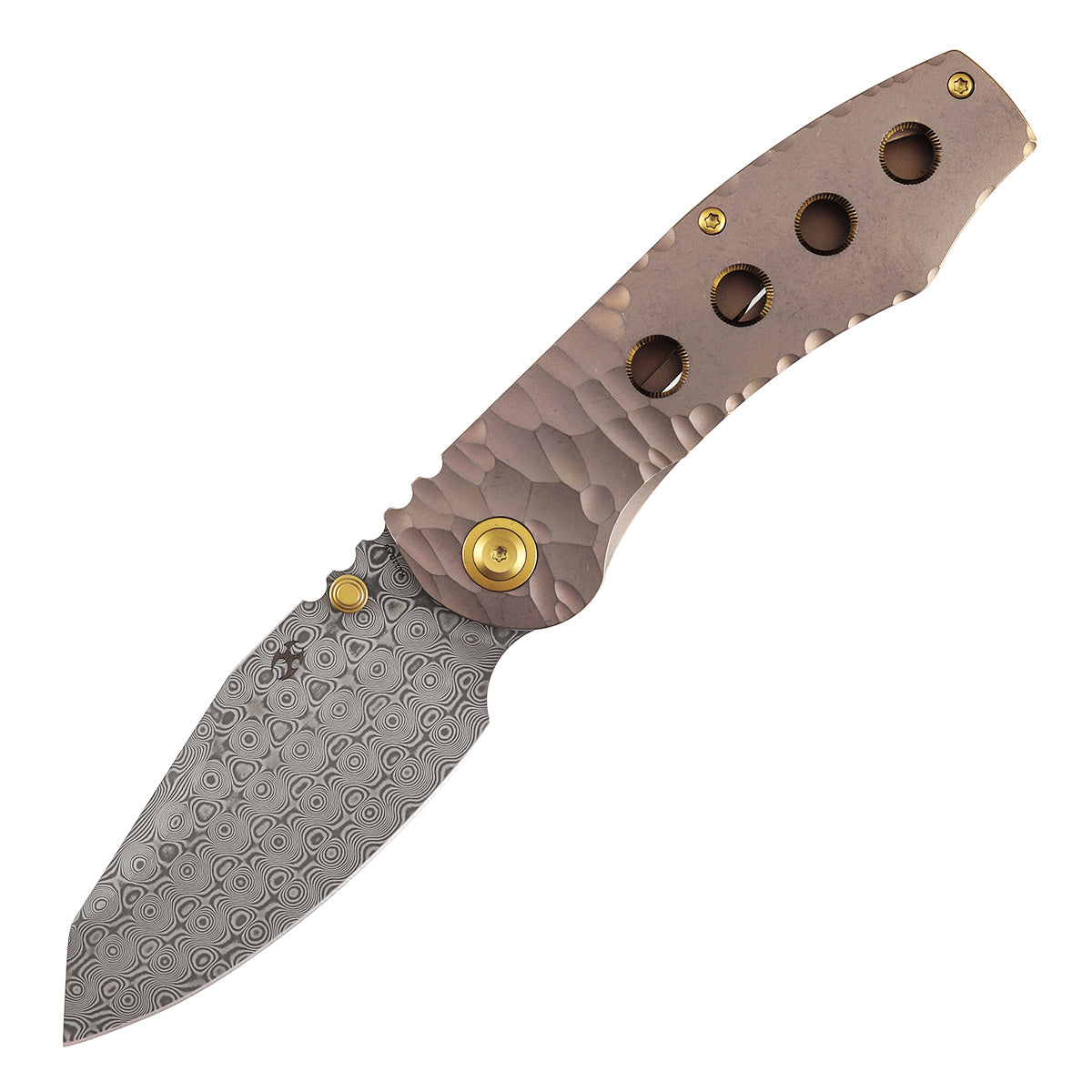 Kansept Caveman | Frame Lock | Rose Gold Anodized and Stonewashed