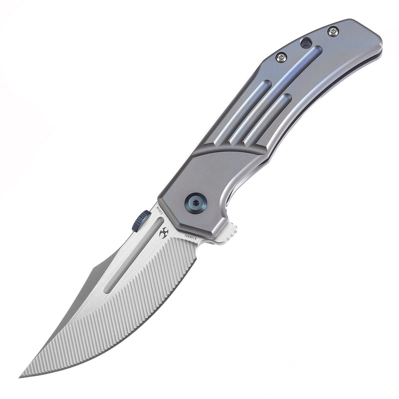 KANSEPT Orion Limited-version KANSEPT Orion Flipper Blue Anodized Titanium Handle (3.07''CPM S35VN with CNC Milling Blade) JB Stout Design -K1089A1