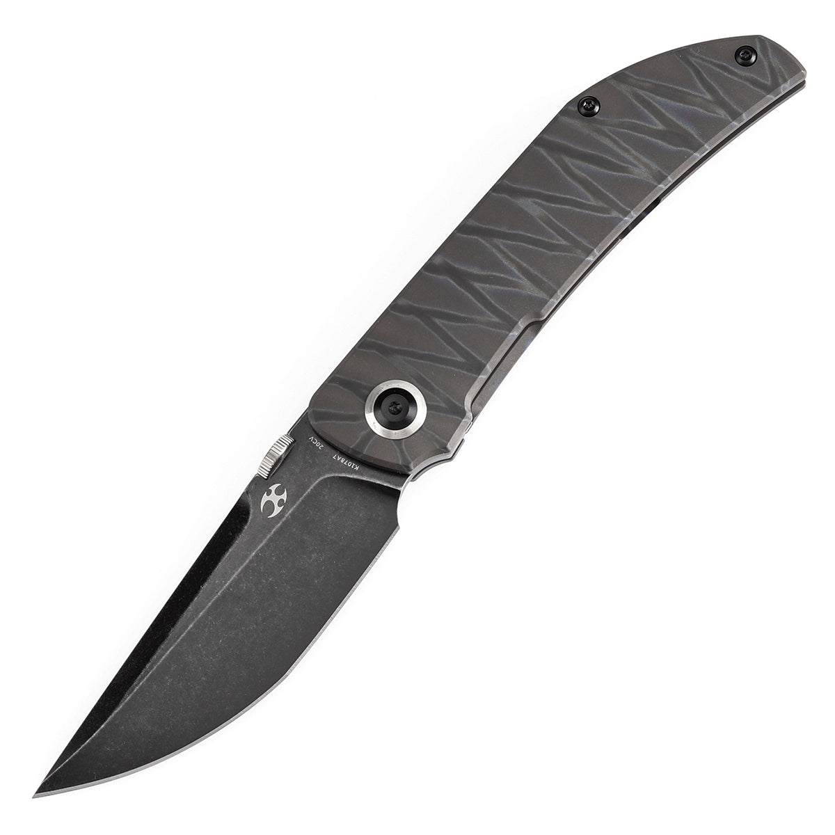 kane様❤️BORDERLESS 460MH-T KANSEPT Tarkin Frame lock Knife Tiger Stripe Flamed Titanium