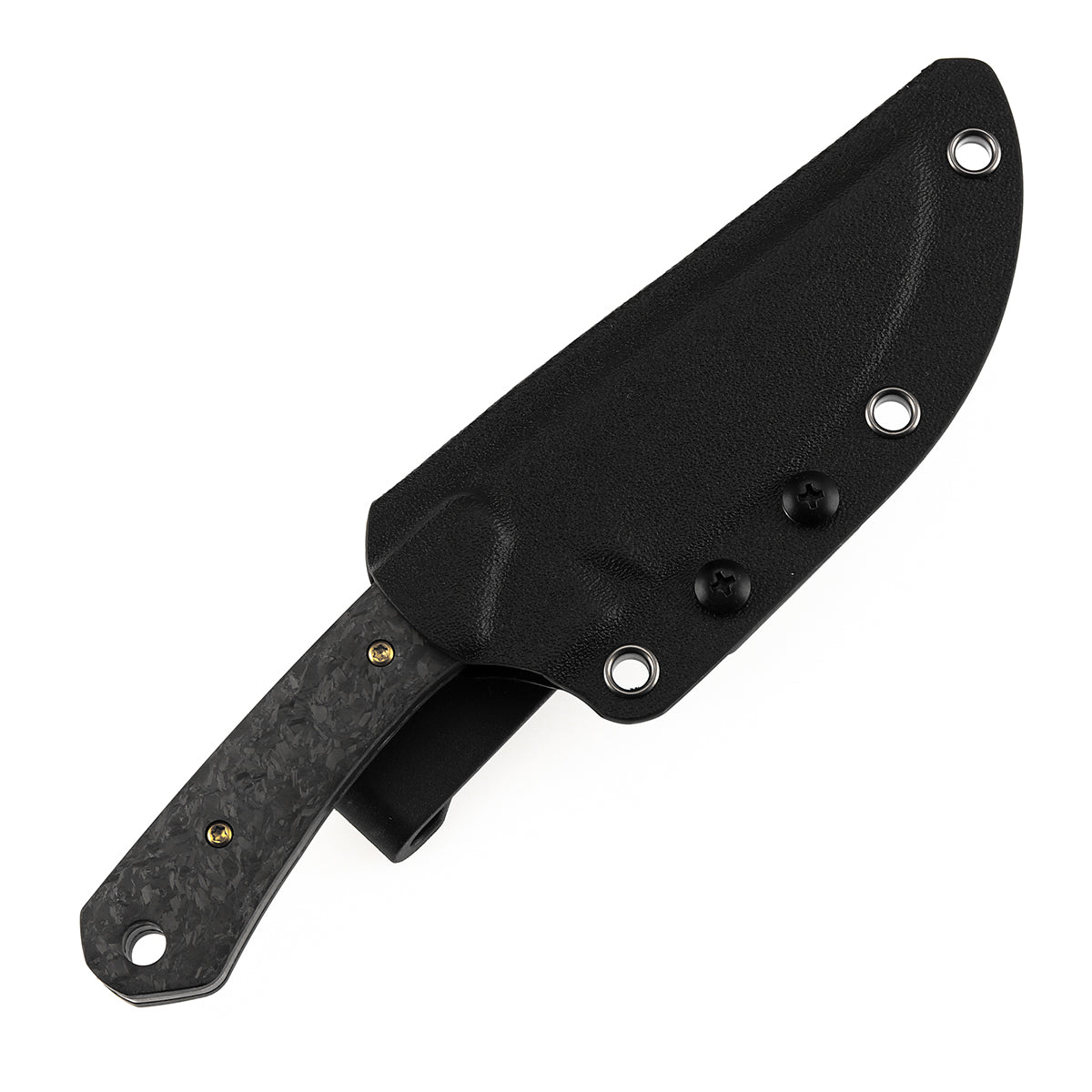 KANSEPT Flank Fixed Blade Shred Carbon Fiber Handle (3.69'' Black