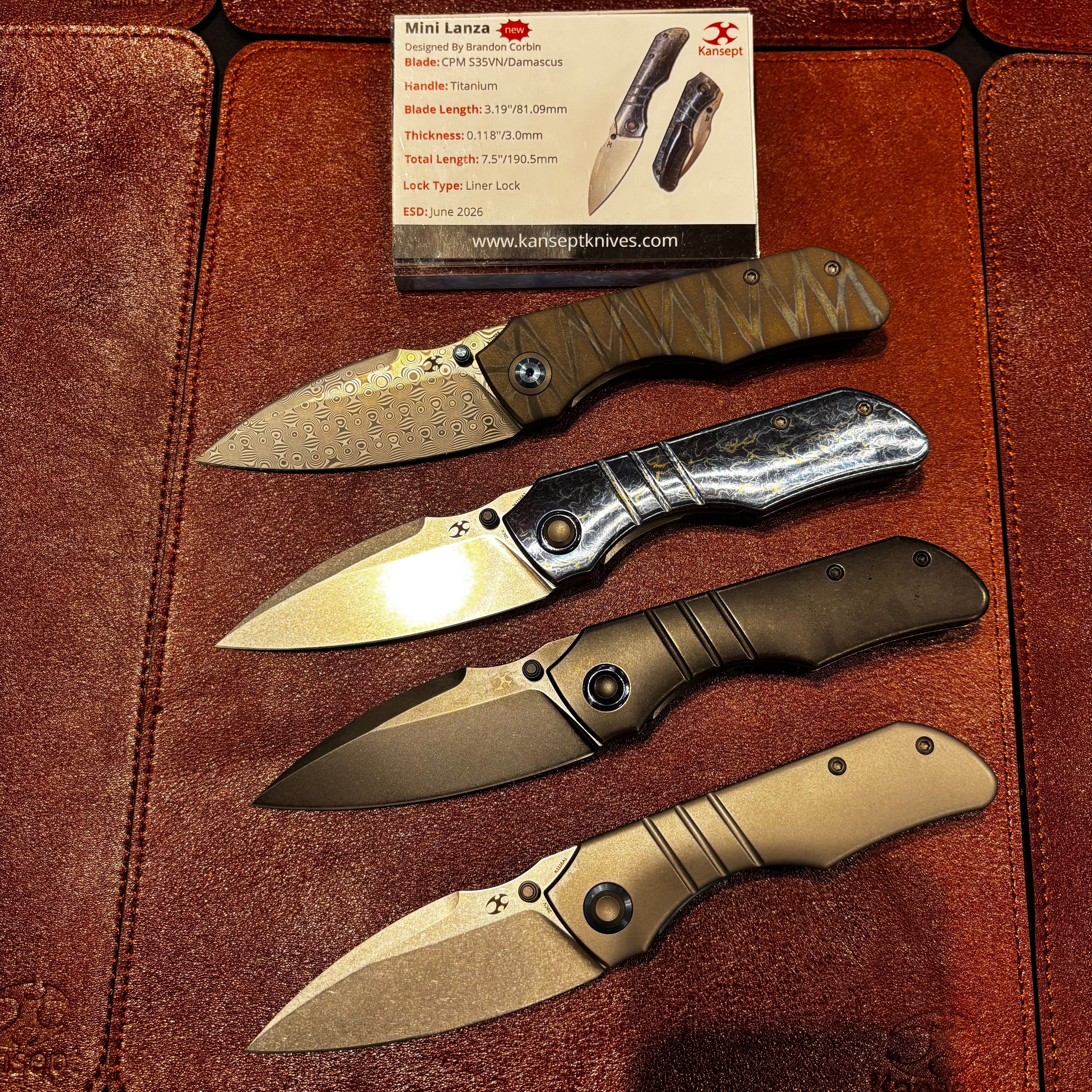 2026 NEW | KANSEPT Mini Lanza | Liner Lock | 3.19