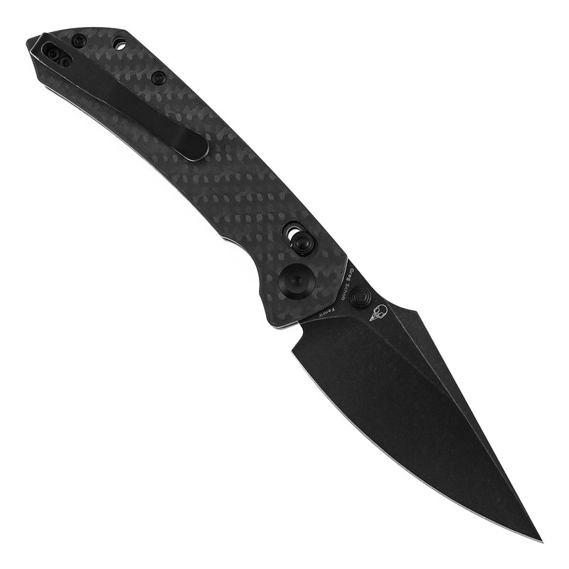 KANSEPT Fenrir Crossbar Lock Knife Twill Cabrbon Fiber Handle (3.48'' CPM S35VN Blade) Greg Schob Design - K1034V5