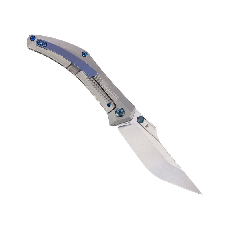 Navaja | Frame Lock | Stonewashed Titanium | 3.61" CPM S35VN | Pinkerton Knives | K1149A1