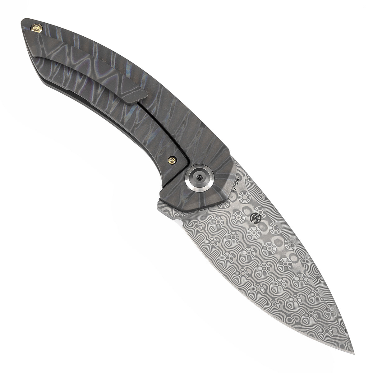 KANSEPT ODD 21 Front Flipper Titanium with Tiger Stripe Finish
