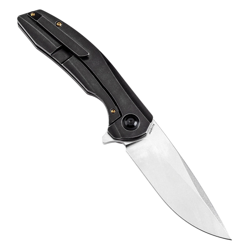 KANSEPT Accipiter Titanium and Copper Carbon Fiber Handle (3.50" CPM S35VN Blade) Kim Ning Design-K1007E2