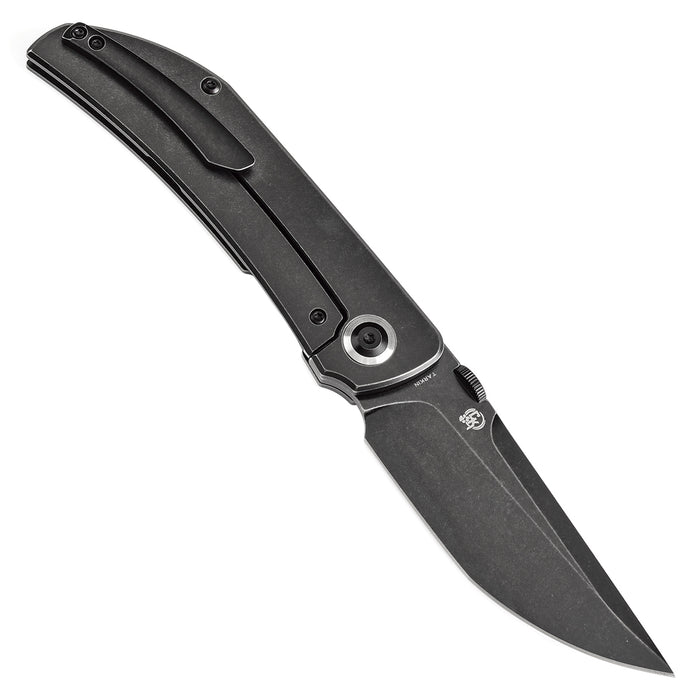 KANSEPT Tarkin Frame Lock Knife Blackwash Titanium Handle (3.36'' CPM20CV Blade) Matthew Christensen Design - K1078A2