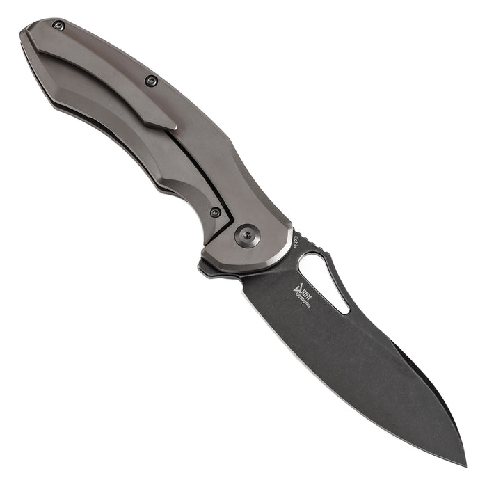 KANSEPT Echis Thumb Hole Bronze Anodized Titanium Handle (3.45''CPM S35VN Blade ) Djinn Design -K1071A2