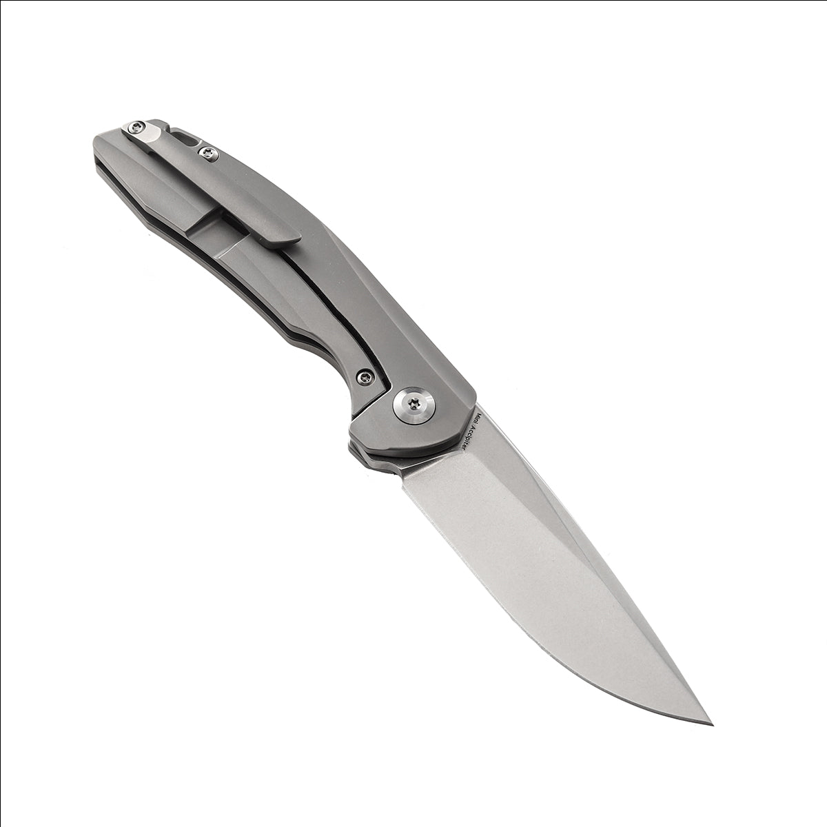 KANSEPT Mini Accipiter Front Flipper Knife OD Green Canvas Micarta