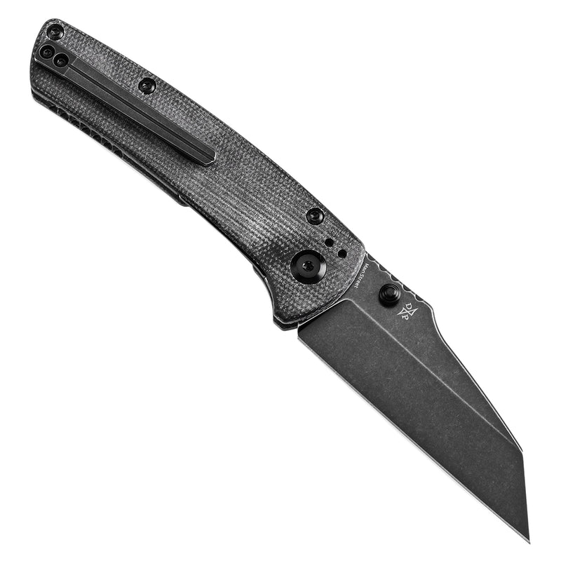 KANSEPT Main Street Thumb Stubs Black Micarta Handle (3.36'' 154CM Blade) Dirk Pinkerton Design-T1015E4