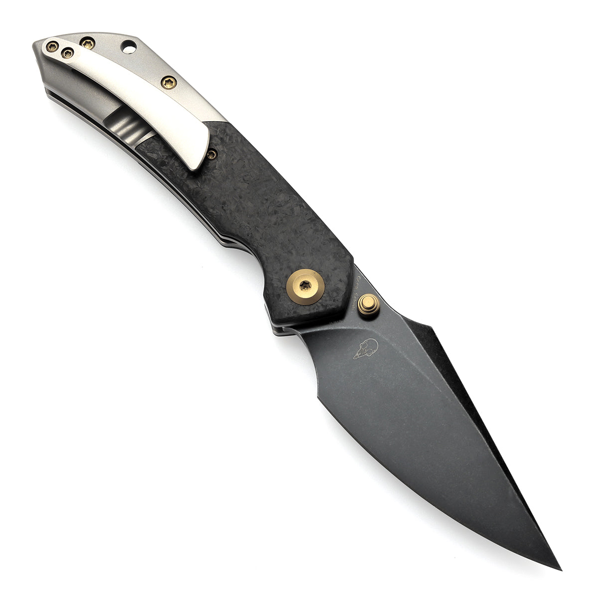 KANSEPT Fenrir Front Flipper/Thumb Stud Knife Shred Carbon Fiber +