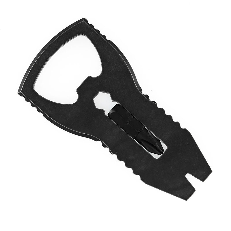 Kansept EDC PryofSorts C010A2 EDC Multi-Tool | Blackwash Titanium | Bottle Opener, Pry Bar & Screwdriver | Designed by Koch Tools