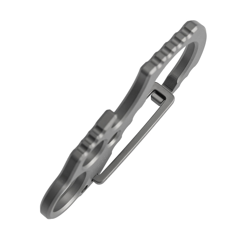 Kansept EDC Tools Carabiner C011A2 Titanium EDC Keychain Clip Beadblasted Titanium Koch Tools Designed