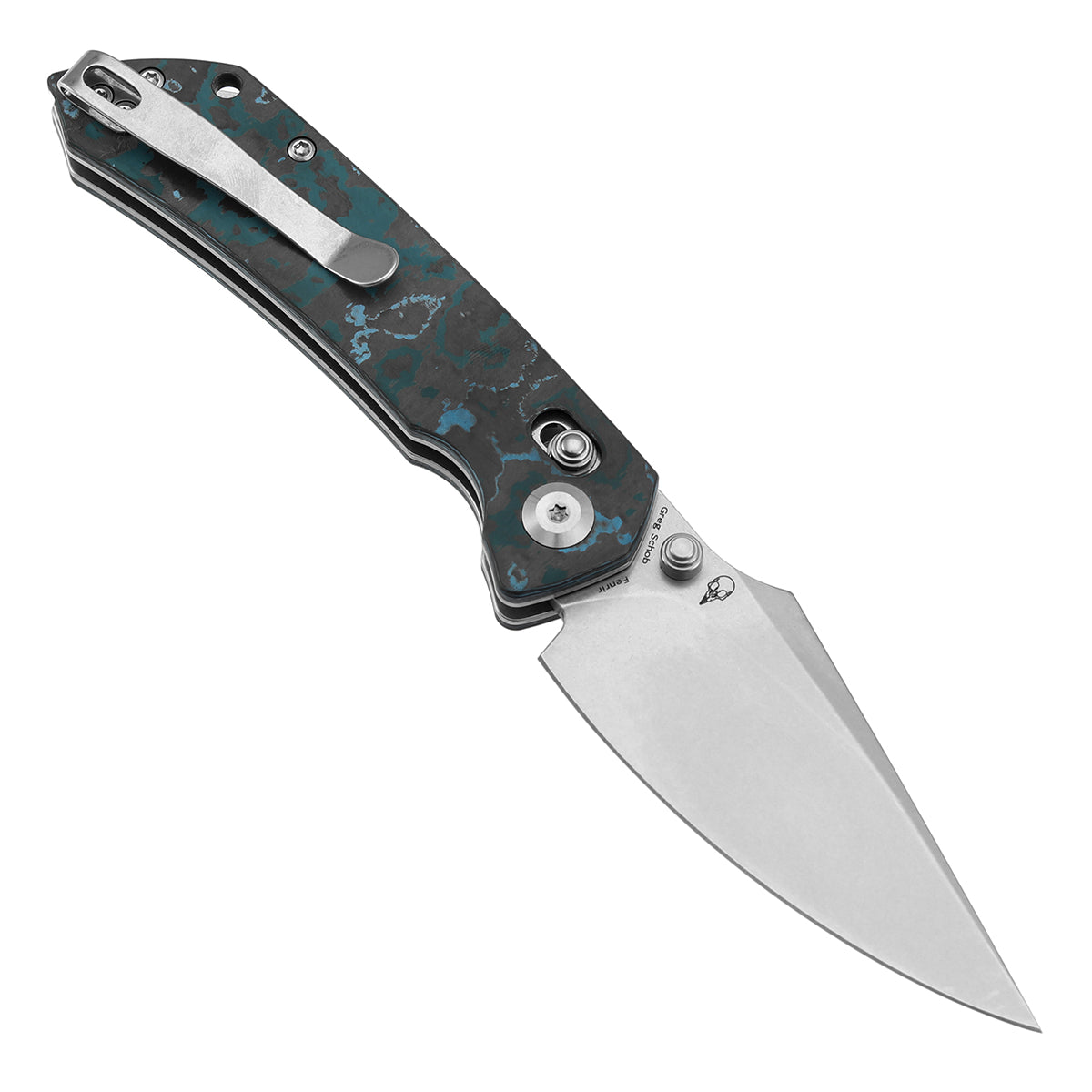 KANSEPT Fenrir Crossbar Lock Knife Arctic Storm Carbon Fiber