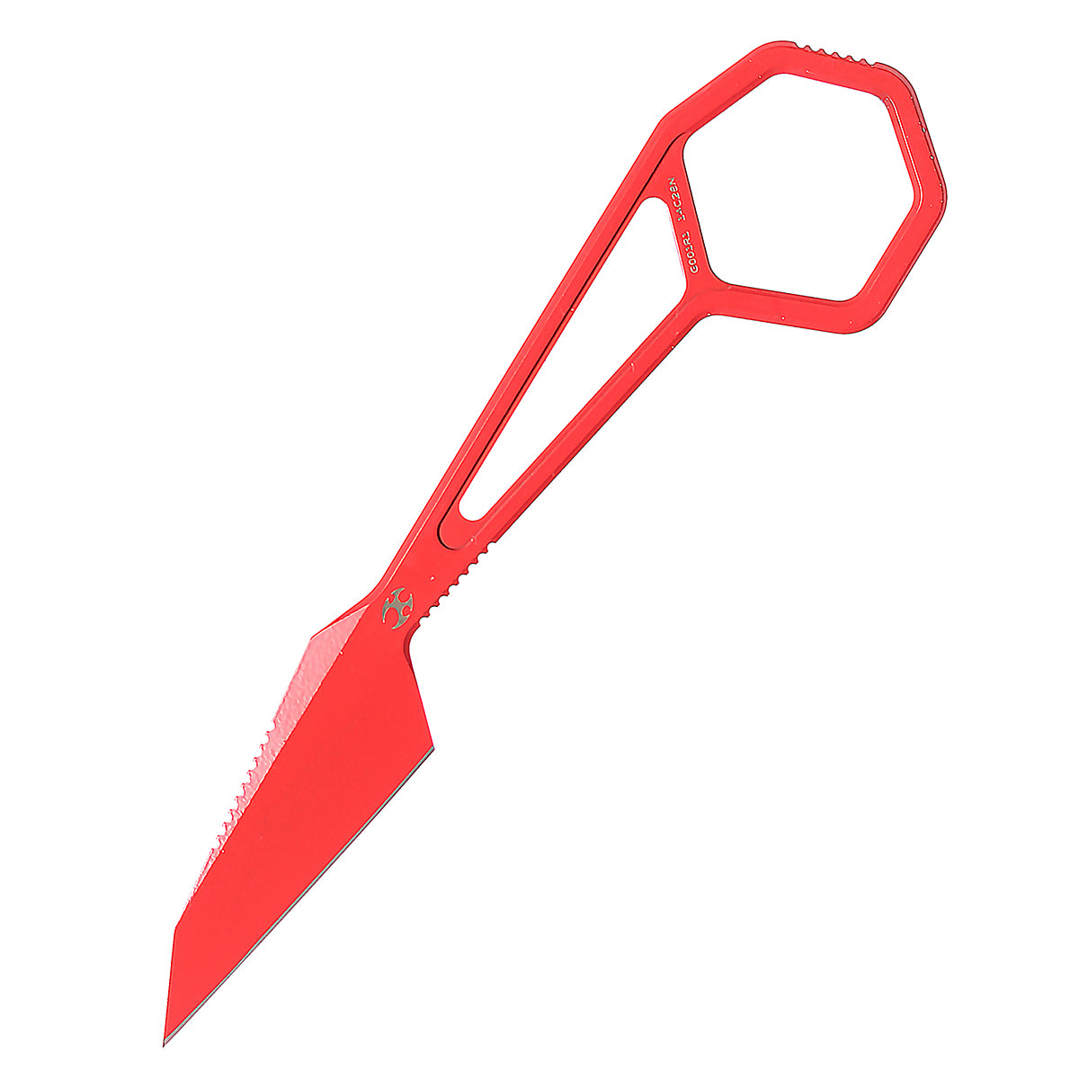 KANSEPT HEX Fixed Blade 1.9''Blade Red Coating 14C28N with Kydex