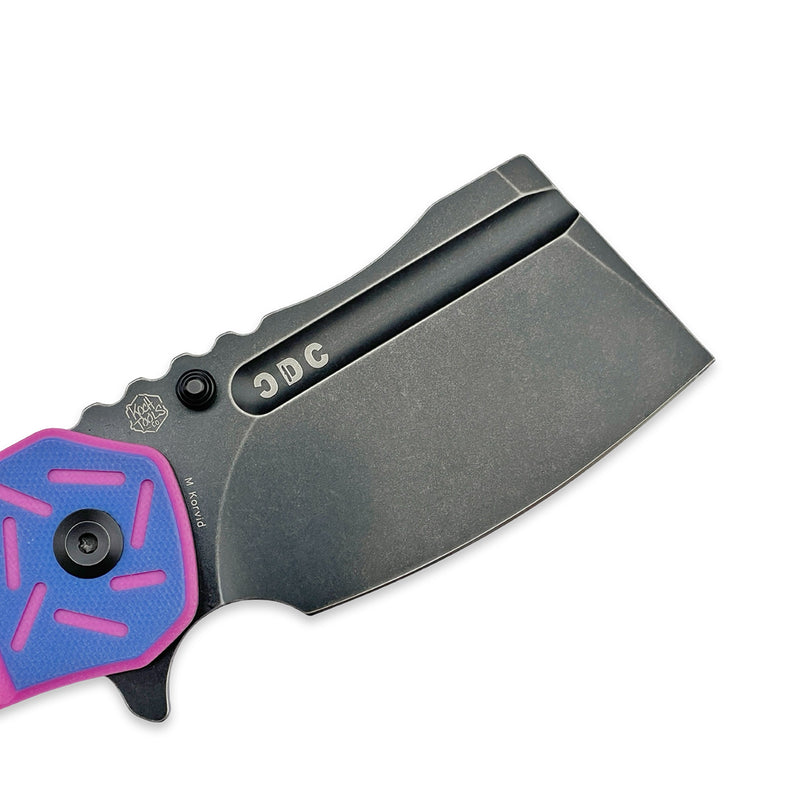 CDC Crispy Donut Community Exclusive KANSEPT Korvid M+ Flipper Knife G10 With Donut Printed Handle (3.07"154CM Blade)Koch Tools Design-T2030C1