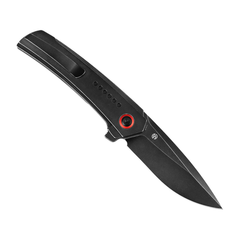 Tracer | Frame Lock | Blackwash Titanium | 3.46" Blackwash CPM S35VN | Tuff Knives | K1115A2