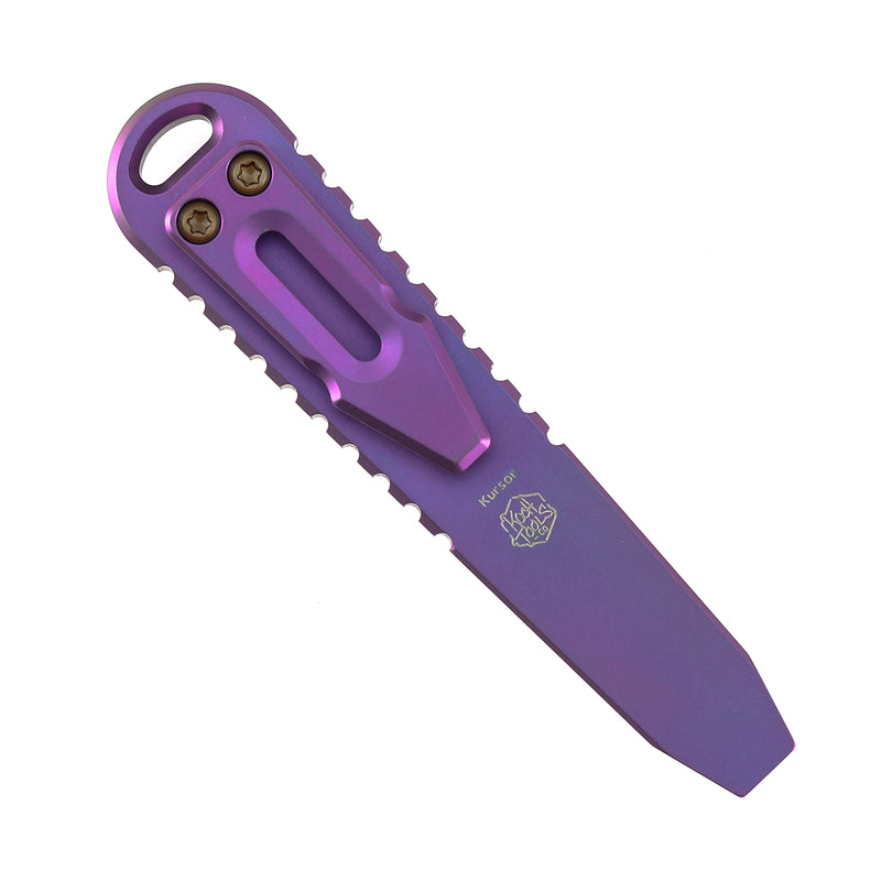 Kansept EDC Kursor PryBar Purple Titanium+PEI Inlay Designed by Koch Tools-G015C1