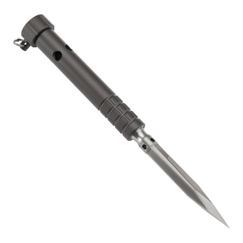 Kansept EDC Tool Stiletto G005A7 5CR13 Steel & Grey Anodized Titanium Designed by Marco Panella