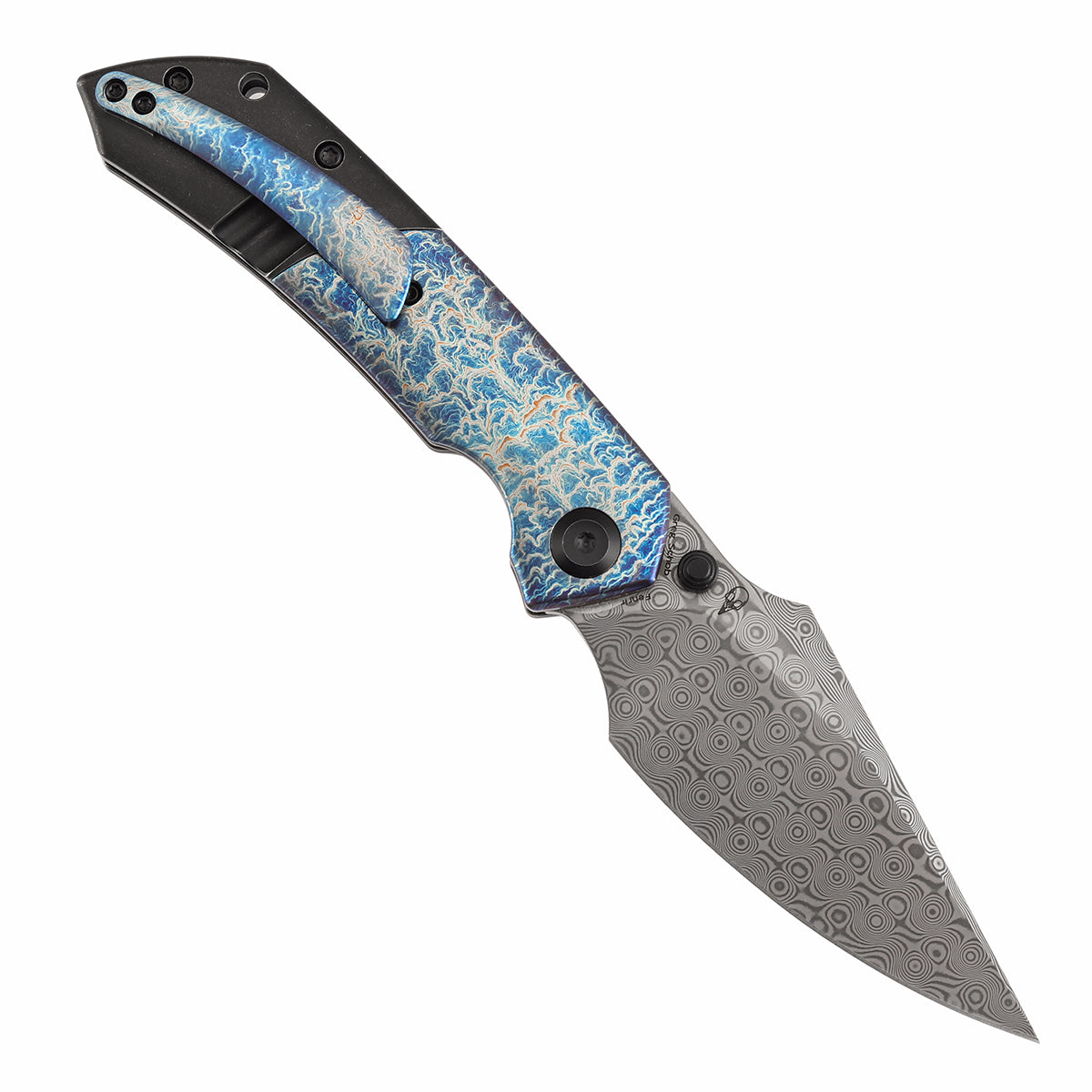 STRIKE・FENRIR Kansept Fenrir | Liner Lock | Blackwash Titanium with Lightning